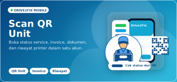 Scan QR dan buka buku service digital